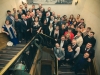 choir on staircase